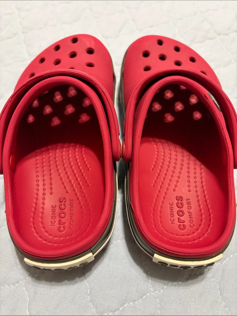 CROCS red toddlers